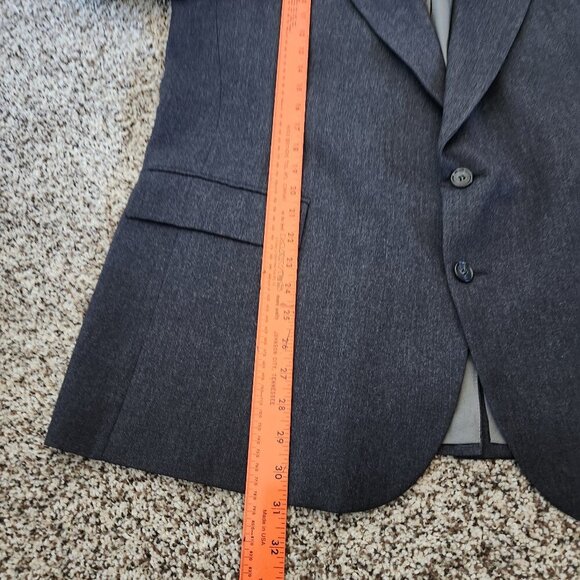 Vintage Allyn St. George Blazer Mens 46R Gray Wool Made in USA Sport Coat Jacket - Picture 6 of 8
